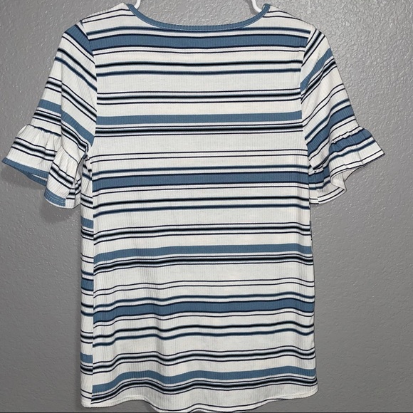 LC Lauren Conrad striped knot tee short sleeve - Picture 5 of 6